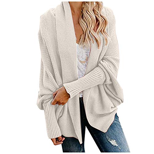 Cardigan Damen Lang Strickmantel Strickjacke Sweater Elegant Manschette Langarm Sweatshirt Langen Mantel Jacke Tops Outwear Casual Offen Pulllover Damen Herbst Winter Outing Stil Cardigan Damen Lang Strickmantel Strickjacke Sweater Elegant Manschette Langarm Sweatshirt Langen Mantel Jacke Tops Outwear Casual Offen Pulllover Damen Herbst Winter Outing Stil von FunAloe
