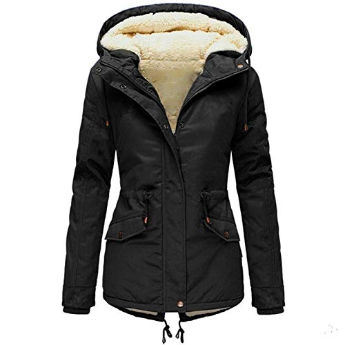 FunAloe Warme Damen Winter Jacke lang Winterjacke Mantel Verdickte, mit Baumwolle gepolsterte Kleidung mit Taschen Damen Winter Jacke Mantel Warm gefütterte Winterjacke Damen Winter Mantel FunAloe Warme Damen Winter Jacke lang Winterjacke Mantel Verdickte, mit Baumwolle gepolsterte Kleidung mit Taschen Damen Winter Jacke Mantel Warm gefütterte Winterjacke Damen Winter Mantel von FunAloe