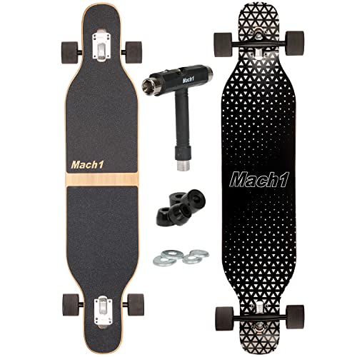 Camber Longboard mit Keramik Kugellager in Flex1 Drop Through Cruiser Freeride Skaten Komplettboard mit T-Tool Camber Longboard mit Keramik Kugellager in Flex1 Drop Through Cruiser Freeride Skaten Komplettboard mit T-Tool von FunTomia