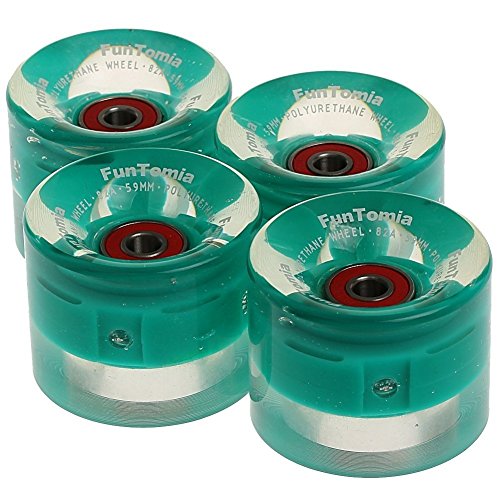 FunTomia 4X Miniboard/Skateboard LED Rollen 59x45mm inkl. ABEC-9 Kugellager Härtegrad 82A FunTomia 4X Miniboard/Skateboard LED Rollen 59x45mm inkl. ABEC-9 Kugellager Härtegrad 82A von FunTomia