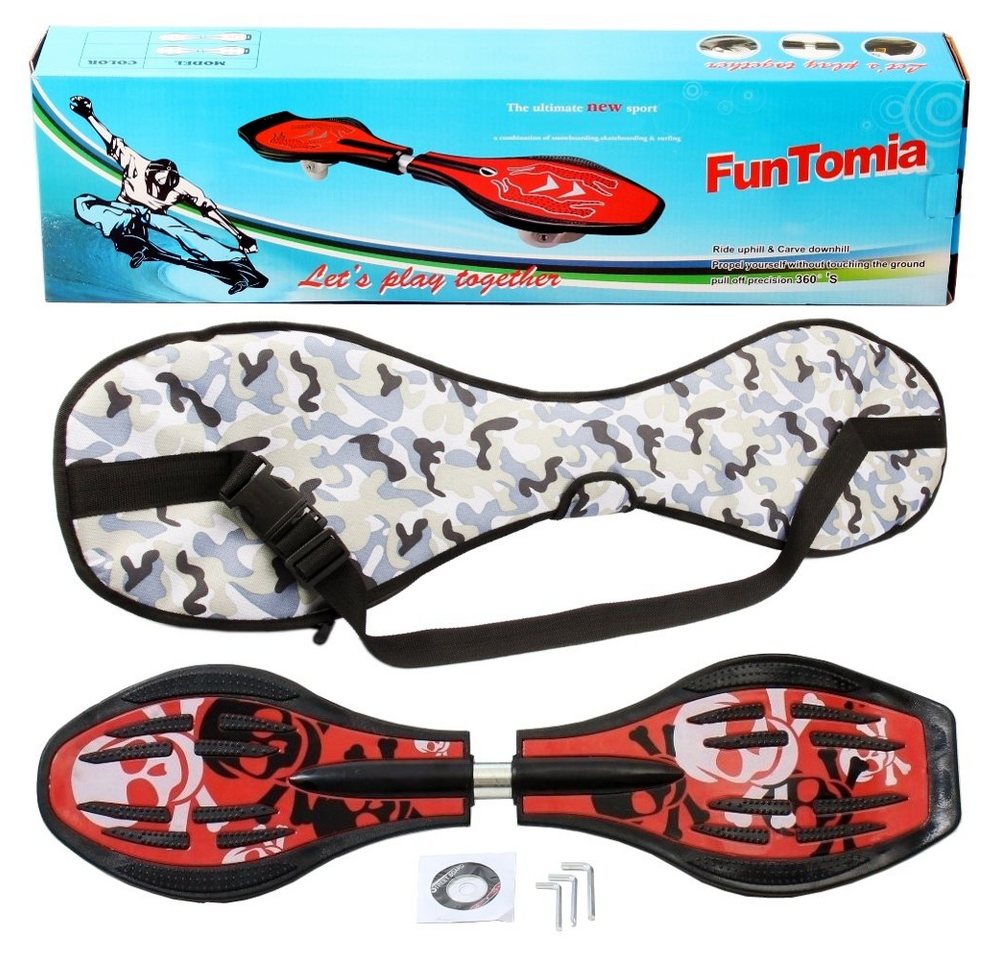 FunTomia Waveboard Waveboard mit Mach1 ABEC-9 Kugellager, LED Rollen & Tragetasche FunTomia Waveboard Waveboard mit Mach1 ABEC-9 Kugellager, LED Rollen & Tragetasche von FunTomia