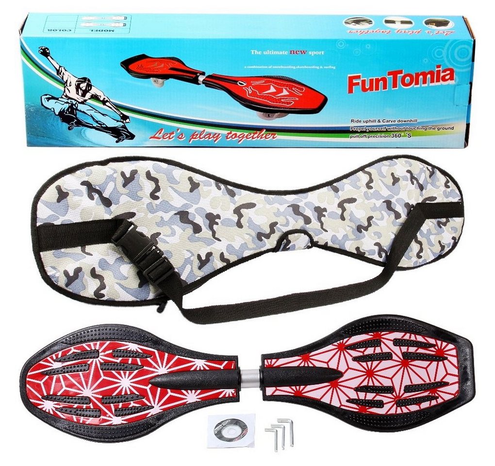FunTomia Waveboard Waveboard mit Mach1 ABEC-9 Kugellager, LED Rollen & Tragetasche FunTomia Waveboard Waveboard mit Mach1 ABEC-9 Kugellager, LED Rollen & Tragetasche von FunTomia