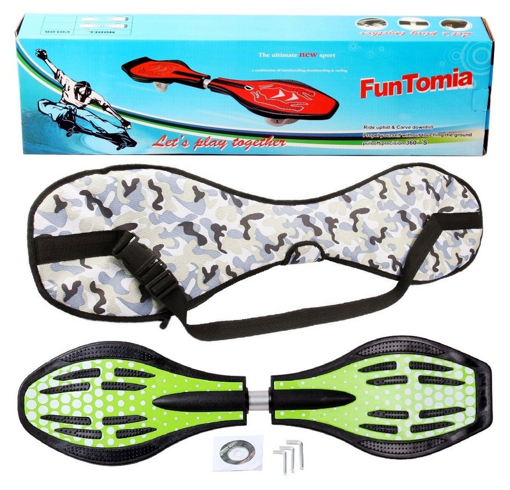 FunTomia Waveboard Waveboard mit Mach1 ABEC-9 Kugellager, LED Rollen & Tragetasche FunTomia Waveboard Waveboard mit Mach1 ABEC-9 Kugellager, LED Rollen & Tragetasche von FunTomia