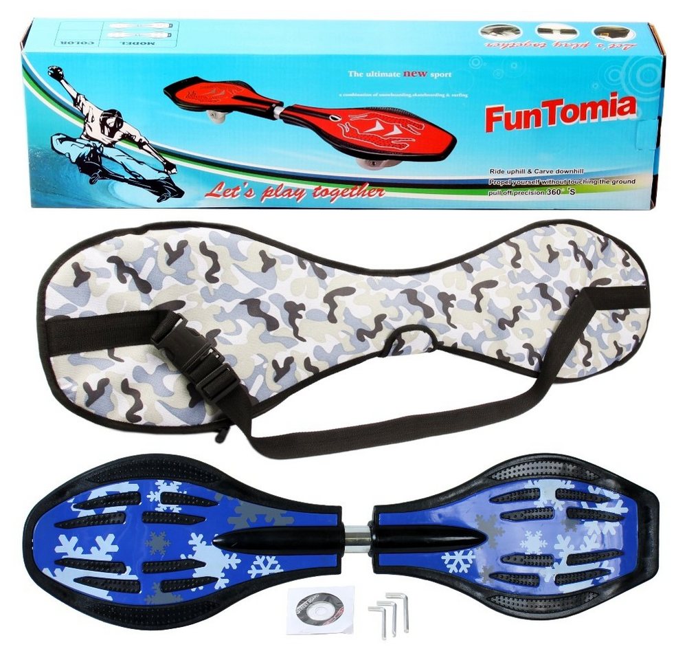 FunTomia Waveboard Waveboard mit Mach1 ABEC-9 Kugellager, LED Rollen & Tragetasche FunTomia Waveboard Waveboard mit Mach1 ABEC-9 Kugellager, LED Rollen & Tragetasche von FunTomia