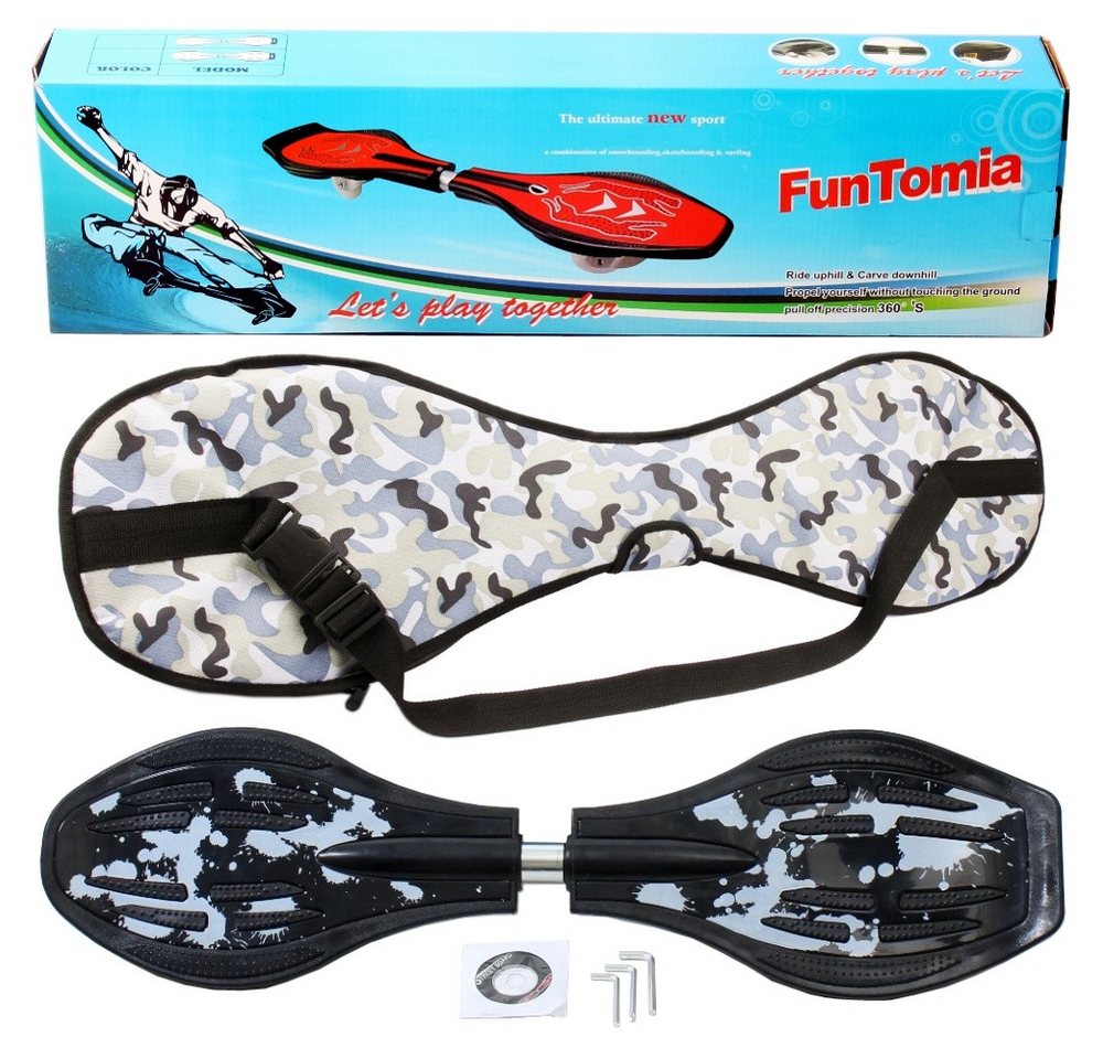 FunTomia Waveboard Waveboard mit Mach1 ABEC-9 Kugellager, LED Rollen & Tragetasche FunTomia Waveboard Waveboard mit Mach1 ABEC-9 Kugellager, LED Rollen & Tragetasche von FunTomia