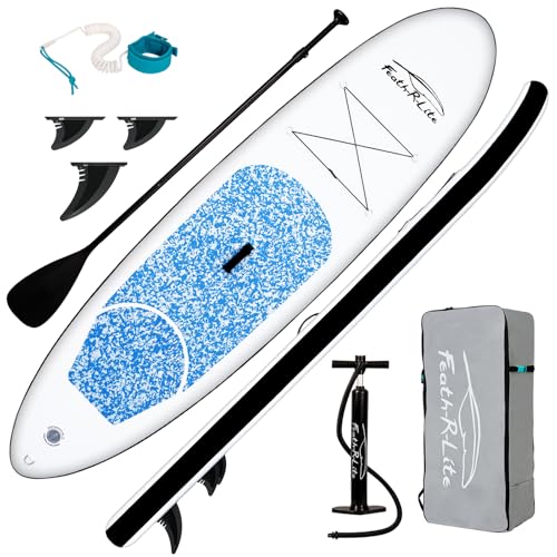 FunWater Aufblasbares Stand Up Paddle Board Surfbrett SUP Komplettes Paddleboard Zubehör Verstellbares Paddel, Pumpe, Reiserucksack, Leine, Erwachsene Paddelboard FunWater Aufblasbares Stand Up Paddle Board Surfbrett SUP Komplettes Paddleboard Zubehör Verstellbares Paddel, Pumpe, Reiserucksack, Leine, Erwachsene Paddelboard von FunWater