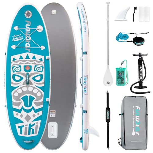 FunWater Sup Board Aufblasbare Stand Up Paddling Board (Kleinformat) Paddleboard mit Pumpe, Leine, Paddel, Rucksack für Kinder & Kleine Erwachsene von FunWater