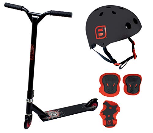 Funbee - Stunt Scooter + Helm (S 48-54cm) + Knieschützer + Handgelenkschutz - OFUN412 von Funbee