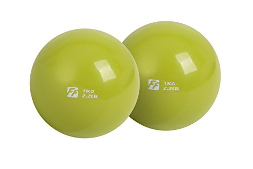 functionalfitness beschwert Soft Pilates Yoga Toning Ball Paar – 2 x 1,0 kg von FunctionalFitness