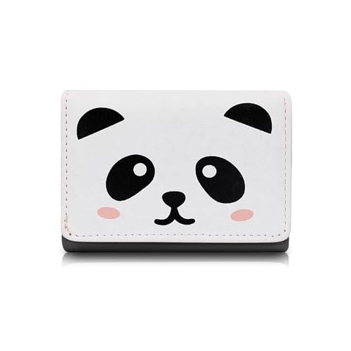 FuninCrea Geldbeutel Damen Cartoon Schwein und Panda Tier Geldbörse mit 7 Kartenfächern und ID-Fenster, Damen Geldbörsen PU-Leder Damen Geldbörse für Organisationsausweis, Bargeld (Panda Schwarz) FuninCrea Geldbeutel Damen Cartoon Schwein und Panda Tier Geldbörse mit 7 Kartenfächern und ID-Fenster, Damen Geldbörsen PU-Leder Damen Geldbörse für Organisationsausweis, Bargeld (Panda Schwarz) von FuninCrea