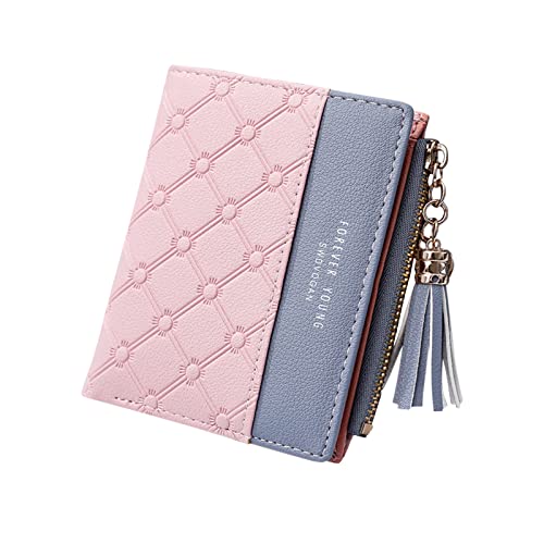 FuninCrea Geldbörse Damen, PU Leder Kleine Portemonnaie Damen, Bifold Geldbeutel Damen Portmonee Damen mit Reißverschluss Münztasche, Multicard Geldbörse Damen Klein für Bargeld, Cion, Karte (rosa) FuninCrea Geldbörse Damen, PU Leder Kleine Portemonnaie Damen, Bifold Geldbeutel Damen Portmonee Damen mit Reißverschluss Münztasche, Multicard Geldbörse Damen Klein für Bargeld, Cion, Karte (rosa) von FuninCrea