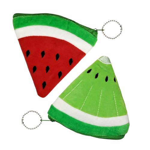 FuninCrea Münzbörsen für Damen, Kreativer Plüsch in Form von Früchten Kleines Portemonnaie Damen Münzbeutel Niedlicher Cartoon Münztaschen Geldbörse Damen Klein für Münzen (Rot+Grün-2 Packung) FuninCrea Münzbörsen für Damen, Kreativer Plüsch in Form von Früchten Kleines Portemonnaie Damen Münzbeutel Niedlicher Cartoon Münztaschen Geldbörse Damen Klein für Münzen (Rot+Grün-2 Packung) von FuninCrea