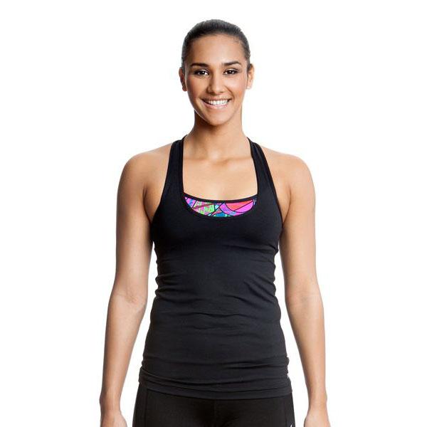 Funkita Active Sleeveless T-shirt Schwarz AUS 12 Frau von Funkita