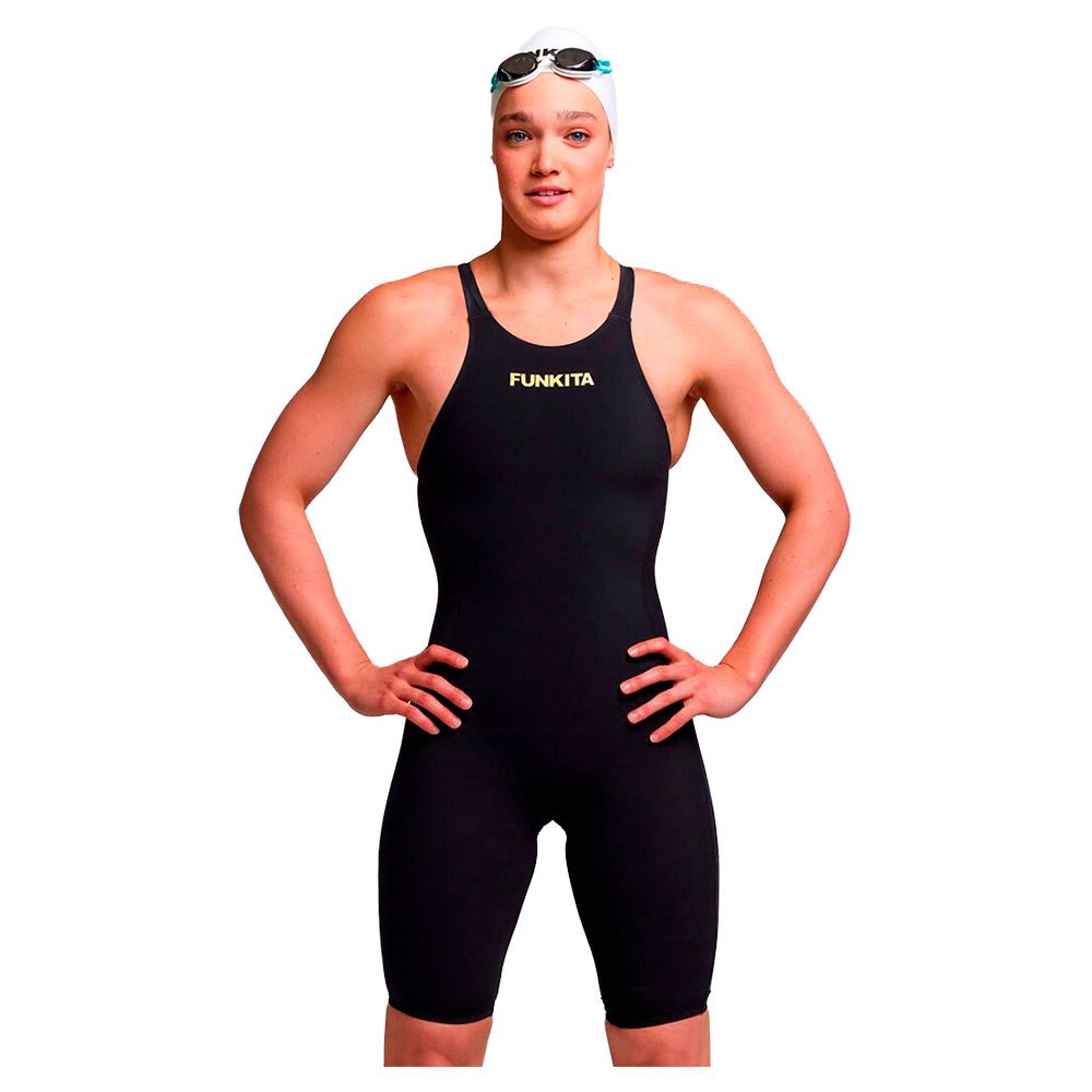 Funkita Apex Viper Kneeskin Open Back Competition Swimsuit Schwarz 24 Frau von Funkita