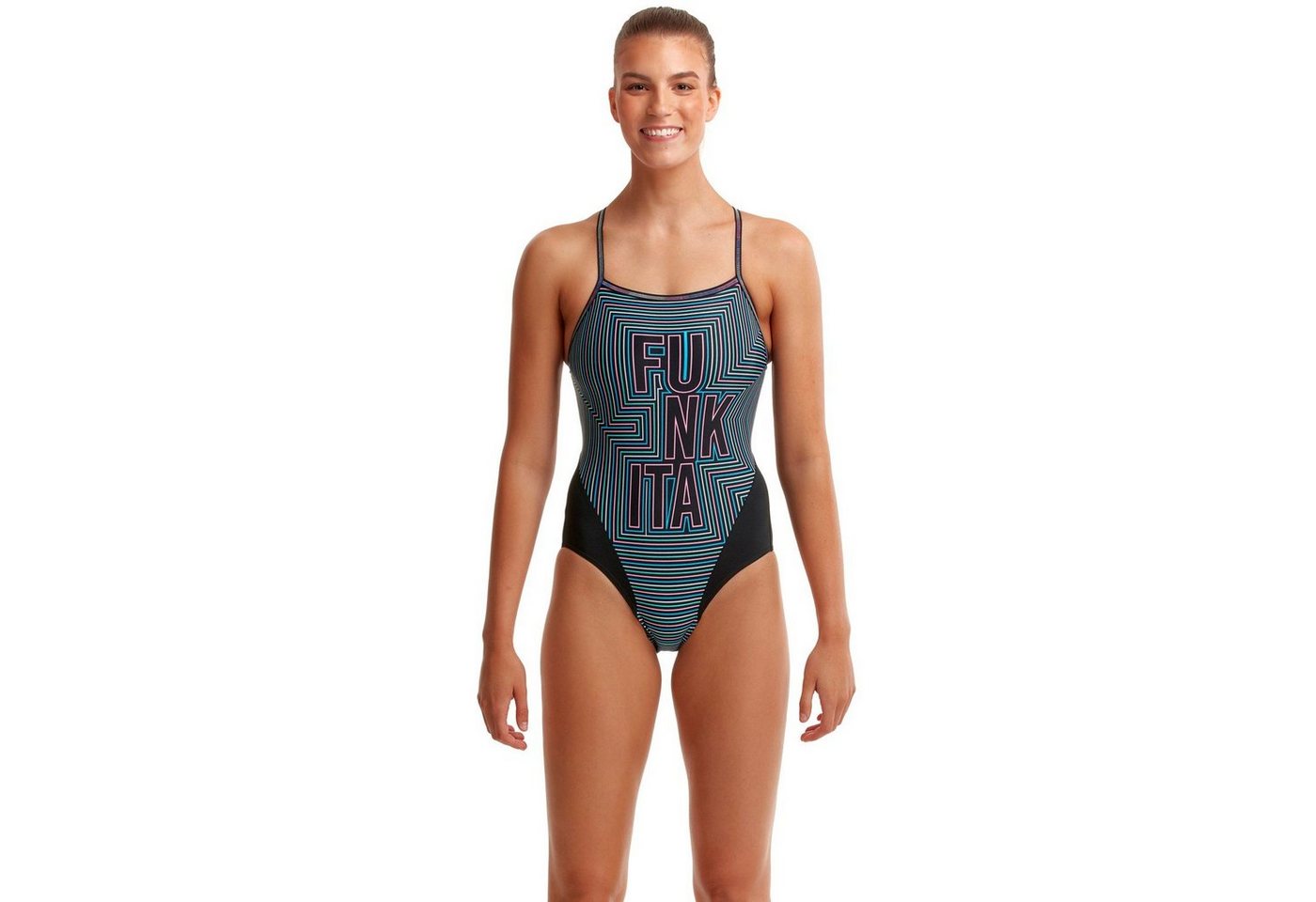 Funkita Badeanzug Funkita Badeanzug Damen Use Your Illusion aus Chlorresistenten Material von Funkita