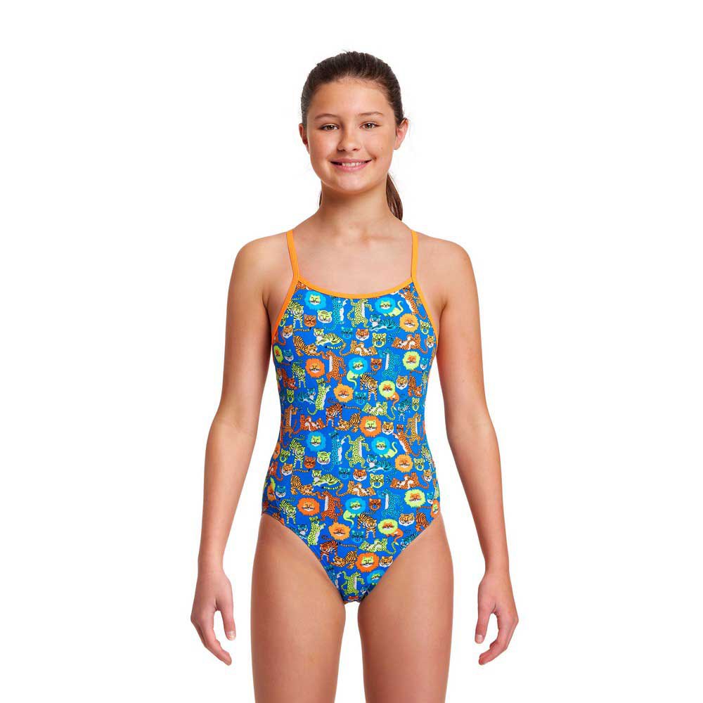 Funkita Big Cat Bash Swimsuit Blau 12 Years Mädchen von Funkita