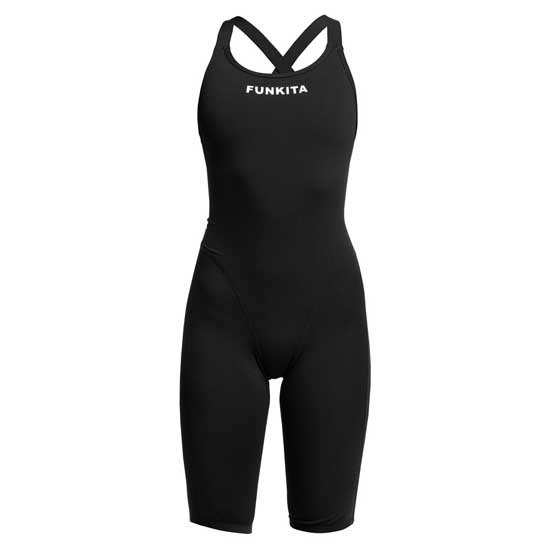 Funkita Fast Legs Still Black Open Back Competition Swimsuit Schwarz AUS 36 Frau von Funkita