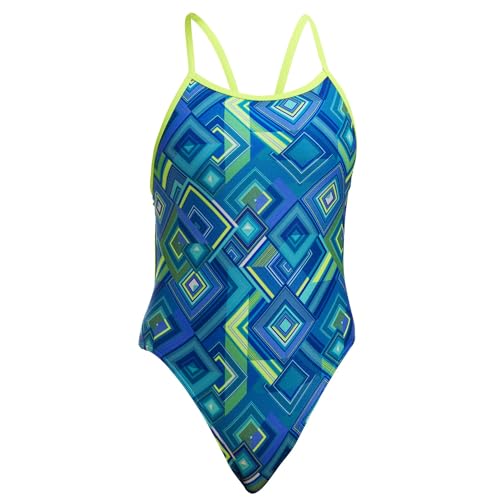 Funkita Help Me Rhombus Badeanzug Mädchen chlorresistent und schnelltrocknend UV 50+, Kinder Größen:140 Funkita Help Me Rhombus Badeanzug Mädchen chlorresistent und schnelltrocknend UV 50+, Kinder Größen:140 von Funkita