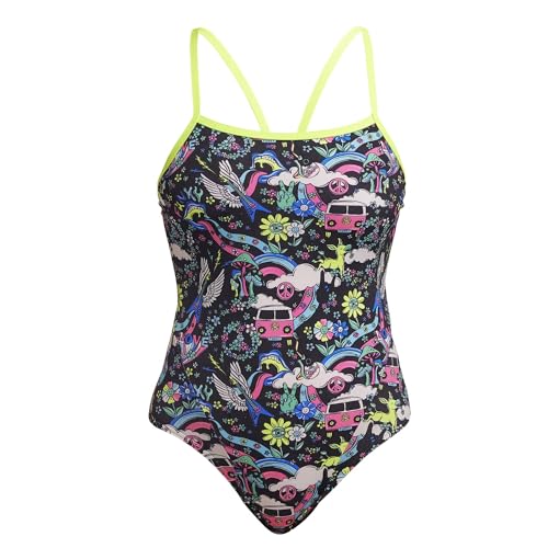 Funkita Hippy Dippy Badeanzug Damen/Frauen chlorresistent schnelltrocknend und UV Schutz 50+, Größe:40 von Funkita