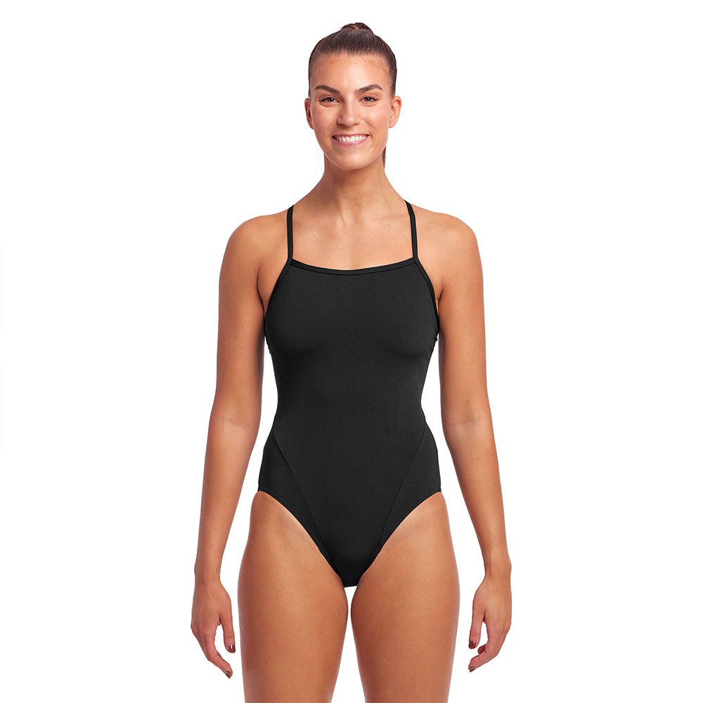 Funkita Single Strap Swimsuit Schwarz AUS 12 Frau von Funkita