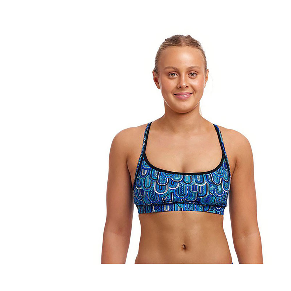 Funkita Sports Bikini Top Blau AUS 12 Frau von Funkita