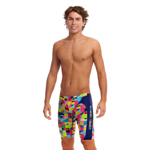 Funky Trunks On The Grid Jammer Badehose Herren chlorresistent UV Schutz 50+, Größe:3 Funky Trunks On The Grid Jammer Badehose Herren chlorresistent UV Schutz 50+, Größe:3 von Funkita