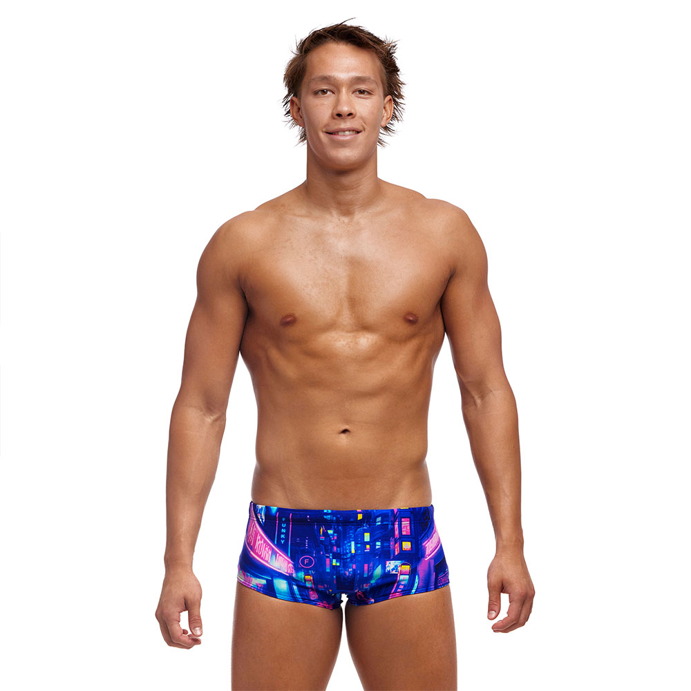 Funky Trunks Sidewinder Swimming Boxer Blau 32 Mann von Funky Trunks