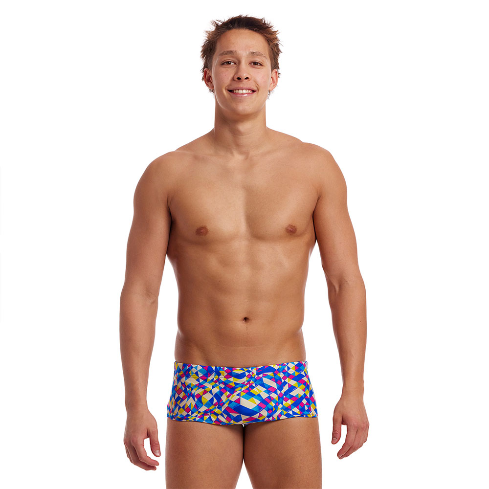 Funky Trunks Sidewinder Swimming Boxer Blau 34 Mann von Funky Trunks