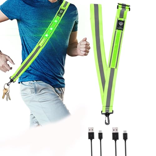 Funmo Sicherheitsweste Reflektierende,Lauflicht mit Reflektoren,Reflektorweste Leuchtweste Reflektierende Weste Einstellbare Aufladbar USB Lauflicht für Joggen Wandern oder Radfahren Funmo Sicherheitsweste Reflektierende,Lauflicht mit Reflektoren,Reflektorweste Leuchtweste Reflektierende Weste Einstellbare Aufladbar USB Lauflicht für Joggen Wandern oder Radfahren von Funmo