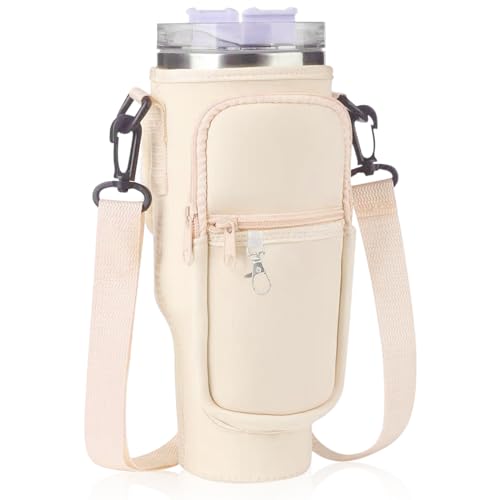 Funmo Tasche für Stanley Cup, 1,2 l Flaschentasche mit Handytasche, Tragegriff, Verstellbarer Schultergurt, Karabiner Funmo Tasche für Stanley Cup, 1,2 l Flaschentasche mit Handytasche, Tragegriff, Verstellbarer Schultergurt, Karabiner von Funmo