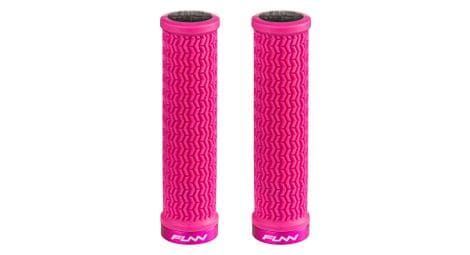 ein paar funn holeshot 130mm lenkergriffe pink von Funn