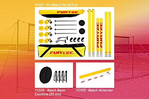 Funtec Bundle: Pro Beach Set + Beach Basic Courtline (25 mm) + Netzantennen von Funtec