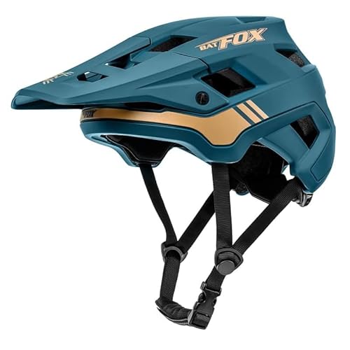 BATFOX Fahrradhelm, Leichter Komfort Mountainbike-Helm Skateboard Helm mit Visier, Atmungsaktiv Helme für Herren Damen Erwachsene Jugend, Verstellbar in der Größe-Dunkelgrün||L BATFOX Fahrradhelm, Leichter Komfort Mountainbike-Helm Skateboard Helm mit Visier, Atmungsaktiv Helme für Herren Damen Erwachsene Jugend, Verstellbar in der Größe-Dunkelgrün||L von Funthy