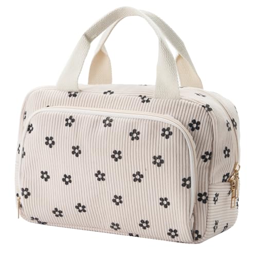 Funtlend Damen Kosmetiktasche Cord Kulturtasche Damen Kosmetikbeutel mit vielen Fächern Cord kulturbeutel Kosmetik Tasche Reise Kulturbeutel Waschtasche für Travel Mädchen Damen Funtlend Damen Kosmetiktasche Cord Kulturtasche Damen Kosmetikbeutel mit vielen Fächern Cord kulturbeutel Kosmetik Tasche Reise Kulturbeutel Waschtasche für Travel Mädchen Damen von Funtlend