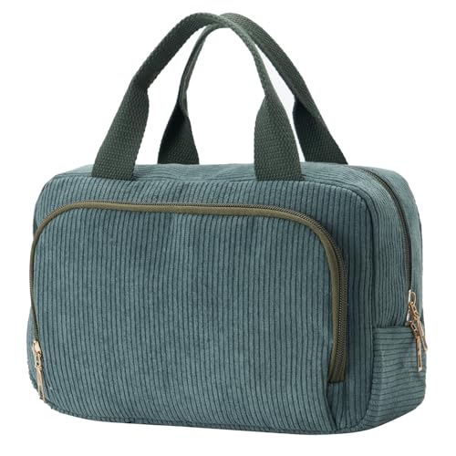 Funtlend Damen Kosmetiktasche Cord Kulturtasche Damen Kosmetikbeutel mit vielen Fächern Cord kulturbeutel Kosmetik Tasche Reise Kulturbeutel Waschtasche für Travel Mädchen Damen Funtlend Damen Kosmetiktasche Cord Kulturtasche Damen Kosmetikbeutel mit vielen Fächern Cord kulturbeutel Kosmetik Tasche Reise Kulturbeutel Waschtasche für Travel Mädchen Damen von Funtlend