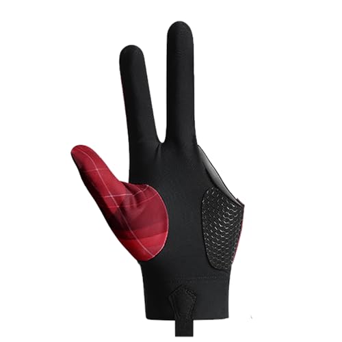 Furtryvl Billard Handschuh, 3-Finger- -Handschuhe, Atmungsaktive Billardhandschuhe, Billardhandschuhe, rutschfeste und atmungsaktive Pool-Queue-Handschuhe, Unisex Dehnbar, für Billard Zubehö von Furtryvl