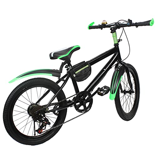 Futchoy 20-Zoll-Kinderfahrrad, 7-Gang-Kinder-MTB-Fahrrad, Tretfahrrad für Jungen und Mädchen (Green) von Futchoy
