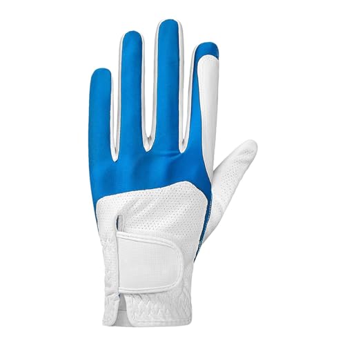 Fuuxtci Golf-Handschuh für Linkshänder, Golf-Handschuh - Strapazierfähige Tour-Handschuhe,Langlebige und atmungsaktive, eng anliegende Handschuhe für Golfer, Allwetter-Handschuhe mit verstellbarem von Fuuxtci