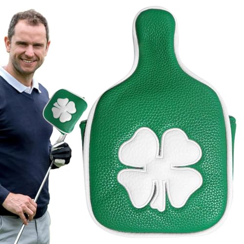 Fuuxtci Mallet-Putter-Abdeckung, Golfschläger-Abdeckung - Quadratische Schlägelhüllen aus Kunstleder mit weichem Innenfutter - Multifunktionale Lucky Charm-Schlägerhaube, stilvolle Putterhülle für von Fuuxtci