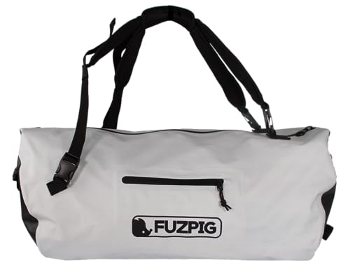 Fuzpig Wasserdichte Reisetasche mit Rucksackgurten, IPx7, 40 l Fassungsvermögen, Weiß, weiß, IPX7 wasserdichte Reisetasche Fuzpig Wasserdichte Reisetasche mit Rucksackgurten, IPx7, 40 l Fassungsvermögen, Weiß, weiß, IPX7 wasserdichte Reisetasche von Fuzpig
