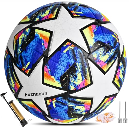 Fxznacbh Fussball Em Fussball 2024 Ball Fußball Fans Artikel Fussball-Liebhaber Geburtstag Geschenk Regelmäßige Nr. 5 Ball Football mit Pumpe,Blau und Weiß Fussball größe 5 Fxznacbh Fussball Em Fussball 2024 Ball Fußball Fans Artikel Fussball-Liebhaber Geburtstag Geschenk Regelmäßige Nr. 5 Ball Football mit Pumpe,Blau und Weiß Fussball größe 5 von Fxznacbh
