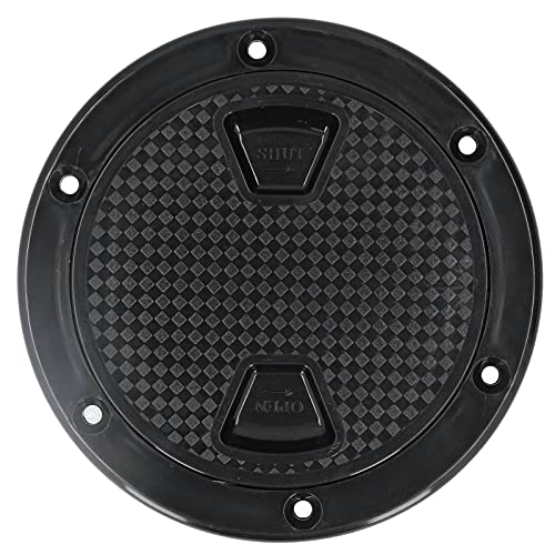Fydun 4-Zoll-Bootsdeckplatte Abs Runde Inspektionslukenabdeckung Marine Zubehör Schwarz Fydun 4-Zoll-Bootsdeckplatte Abs Runde Inspektionslukenabdeckung Marine Zubehör Schwarz von Fydun