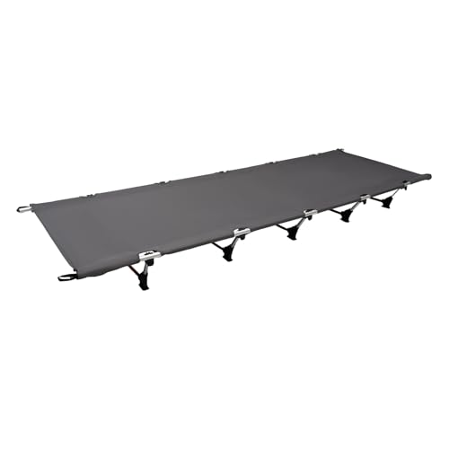 Faltendes Campingbett 150 kg Tragfähigkeit Reisebett 190*65*15 cm Tragbare Schlafbett Mit Tragetasche Geeignet für Picknicks Camping Reisen Übernachtungsgäste oder Nickerchen im Büro (Grau) von Fyssnn