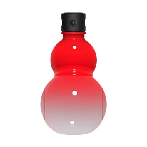 Fzzuzdlap Chinesische Retro-Inspirierte Kalebassen-Stil-Wasserflasche 900 Ml Kalebassen-Wasserflasche Große Kapazität Wasserflasche Rot von Fzzuzdlap