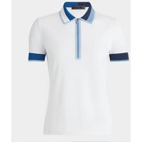 G/Fore CONTRAST RIB COLLAR QUARTER ZIP TECH PIQUÉ Halbarm Polo weiß G/Fore CONTRAST RIB COLLAR QUARTER ZIP TECH PIQUÉ Halbarm Polo weiß von G/Fore