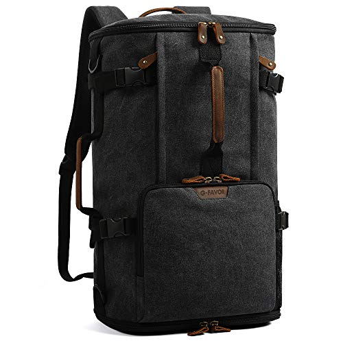 G-FAVOR Rucksack Herren groß, 40L Reiserucksack Handgepäck Rucksack Canvas Travel Backpack für 15,6-17 Zoll Laptop, Flug Genehmigt Rucksack für Reise Arbeit Freizeit Reisetasche von G-FAVOR