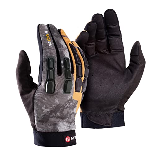 G-Form Moab Mountain Bike Handschuhe - Radhandschuhe für Mountainbiking und Dirtbiking - Grau/Sunburst, Adult Large von G-Form