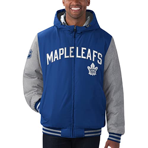 G-III - NHL Toronto Maple Leafs Cold Front Polyfilled Padded Jacke Farbe Blau, Größe L von G-III Sports