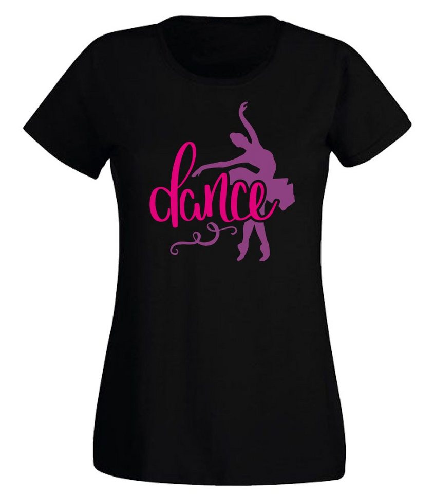 G-graphics T-Shirt Damen T-Shirt - Dance Slim-fit-Shirt, mit Frontprint, mit Spruch / Statement G-graphics T-Shirt Damen T-Shirt - Dance Slim-fit-Shirt, mit Frontprint, mit Spruch / Statement von G-graphics