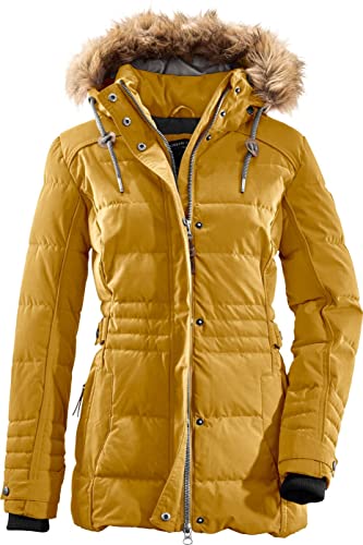 G.I.G.A. DX (GIGEQ Damen Casual Funktionsjacke in Daunenoptik mit abzippbarer Kapuze Oiva, gebranntes gelb, 42, 34490-000 von G.I.G.A. DX